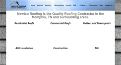 Desktop Screenshot of newtcoroofing.com
